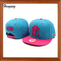 Sombrero de snapback azul y rosa Gorra de deporte